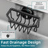 TAILI Sink Caddy with Strong Suction Cup, Sponge Holder for Kitchen Sink Organizer, Removable Sponge Caddy Inside Sink