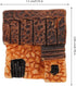 WINOMO 4PCS Miniature Gardening Landscape Micro Village Stone Houses, Thumbnail House Thatched Huts for Fairy Garden