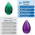 K9 10 Pack 38mm PATIKIL Crystal Pendants Teardrop Beads, Chandelier Prisms Parts Hanging Beads DIY Lamp for Arts Crafts