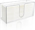 1 Pack Acrylic Paper Towel Holder, Countertop Napkin Dispenser for C-Fold, Multi-Fold