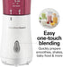 Hamilton Beach Portable Blender for Shakes and Smoothies, 14 Oz BPA Free Travel Cup, 2 Jars, White (51102V)