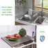 Tomorotec Roll Up Dish Drying Rack, Over The Sink Portable Stainless Steel Kitchen Drainer Organizer