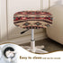 Sellikakes 12-16 Inch 2 Pack Red Tribal Horse Decor Bar Stool Covers, Round Seat Cushions Soft Chair Cover for Hotel