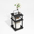 3-Tier Furinno Turn-N-Tube Side Table, Square Modern End Table with Open Shelf, Night Stand, Bedside Table, Easy