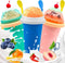 FANS-ONE Slushie Cup, 3 Pack Frozen Magic Slushy Cup, Reusable Slushy Maker