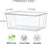 4 Pack Countertop, Hudgan Bread Box for Kitchen Bread Storage Container with Lid for Bagel, Donut and Cookies, Clear