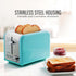 OVENTE 2 Slice Toaster, Extra Wide Slot with 6 Toast Settings, Compact Stainless Steel Countertop Toaster