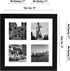 Americanflat 4x4 Picture Frame Collage - Shatter-Resistant Glass, Fits Four 4x4 Photos or One 10x10 Picture Frame -