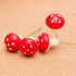 BESTOYARD 12PCS Mini Foam Mushroom Figurines for Garden Ornament, Bonsai Micro Landscape Decor, Red
