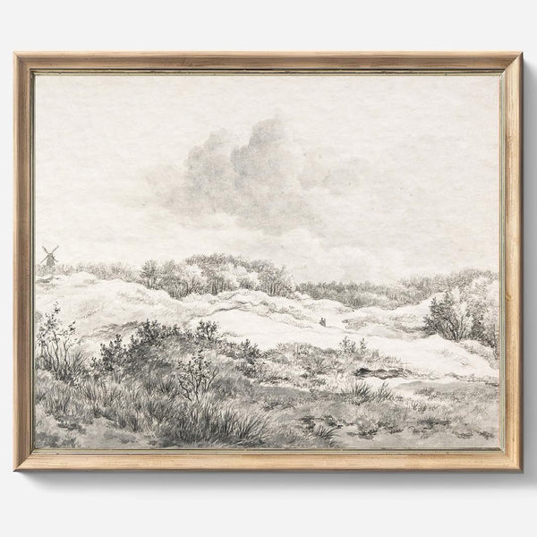 Vintage Wall Art, Classical Sketch Poster Prints for Home Office, Bedroom, Living Room, Bathroom Decor 8 x 10 Inch