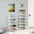 TAUEHR 6-8 Closet (3-Tier, Small Stackable Shoe Rack,Narrow Kids Shoe Stand,Metal Shoe Storage Shelf for Pairs ofShoes