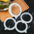 Silicone Replacement Gasket - Airtight Rubber Seals for Mason Jar Lids, Leak-Proof Canning Seals, 10pcs White