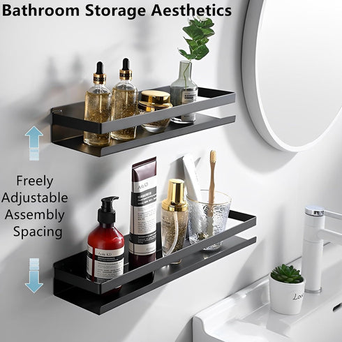 15.7inches Stainless Steel Wall Mounted Floating Shelves for Kitchen,Bathroom,Living Room Storage Shelf,Rust