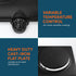 Elite Gourmet EDB-302BF Black Countertop Double Cast Iron Burner, 1500 Watts, Easy to Clean