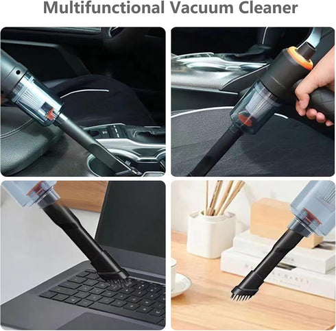 Cordless Handheld Car Vacuum Cleaner, 4000Pa Powerful Mini Vacuum 2 in 1 Low Noise Air Buster with Multi-Nozzles