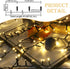AWQ 2 Pack 10.8FT 120LED 8 (120) Christmas Fairy Lights, Twinkle Light Battery Operated with Modes, Timer & Memory