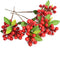 HUIANER 4 Pcs Artificial Red Berries, Christmas Fake Flowers Lifelike Redberry Stems