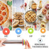 Adjustable 17" Rolling Pin with Thickness Rings, Stainless Steel Dough Roller for Pizza, Tortilla, Pie, Pasta, Cookies