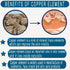 Copper Pillowcase with 100% Copper Oxide Fiber, Silk Like Soft Pillow Cover (18.5 in × 27.5 in), Prevents Crow's Feet &