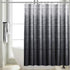 SPXUBZ Black Grey Shower Curtain Set for Bathroom, 72x72 inch Ombre Decor with 12 Hooks, Waterproof