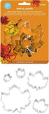 R&M Thanksgiving and Fall Leaves Gift Set - 5-Piece Assorted Size Maple Leaf Cookie Cutters
