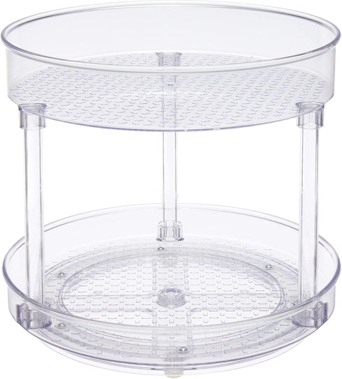 Amazon Basics Lazy Susan Turntable Organizer for Spices and Condiments, 9" Diameter,