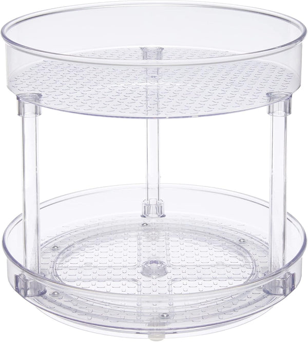 Amazon Basics Lazy Susan Turntable Organizer for Spices and Condiments, 9" Diameter,