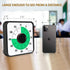 Secura 60-Minute Visual Countdown Timer, 7.5-Inch Oversize Mechanical Timer for Kids and Adults, Green
