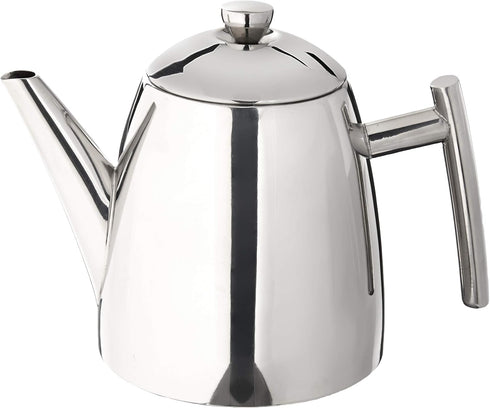 18/8 34 Frieling Stainless Steel Teapot with Infuser, Tea Warmer with Teapot Infuser for Loose Tea, Ounces