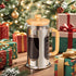 34 oz, 8 1000ml Sivaphe No-Plastic French Press Coffee Maker Borosilicate Glass Bamboo Lid and Handle Coffee Tea Press