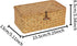 FEIALNDUO Wicker Shelf Baskets with Lid, X-Small Rectangular Handwoven Seagrass Storage Basket Bins for Home Organizer