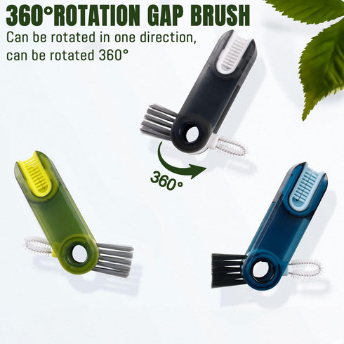 3 in 1 Cup Lid Gap Cleaning Brush Set (3Pcs), Multifunctional Insulation Bottle Cleaning Tools, Multipurpose Bottle Gap Cleaner Brush, Water Bottle Cleaner Brush,Home Kitchen Cleaning Tools by OxiTa