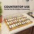 3" 4 12" 23" SpaceAid Bamboo Spice Drawer Organizer, (Need Deep Drawer) Expandable Tier Spices Rack for Cabinet
