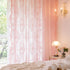 Deeprove Pink Lace Curtains 84 Inches Long 2 Panels Set, Boho Sheer