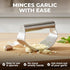 Set Set Zulay Kitchen Stainless Steel Garlic Press Rocker - Time Saving, Durable Strong Garlic Mincer Tool - Easy