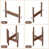 12 Inch ALIGADO Bamboo Plant Stand Indoor, for Up to Pots, Built to Fit Corners, Sturdy & Stable Design, Walnut Finish
