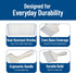 4039302 4", Carlisle FoodService Products Sparta Galaxy Nylon Pastry Brush, White