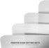 Fotouzy Plastic Cutting Board Set of 7, Frosted Clear Flexible Mats, BPA-Free, Non-Porous, Dishwasher Safe, Transparent