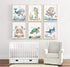 Joocrise Set 6 8x10 Inch Nursery Sea Animal Wall Decor of Ocean Watercolor Canvas Wall Art Baby Boys Room Wall Art