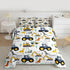 Set Set Kids Excavator Comforter Full, Cartoon Equipment Trucks Bedding for Boys Girls Children, Dinosaur Duvet Insert
