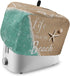 Life is Better at The Beach Toaster Cover 4 Slice, Ocean Nautical Coastal Starfish Toaster Oven Cover