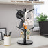 Mug Tree - Thicker Base Coffee Cup Holder for Countertop, Sturdy Wood Stand with 6 Hooks