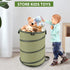 Hard Bottom Collapsible Garden Bag, 45 Gallon Pop Up Trash Can for Camping, Reusable Yard Waste Bags for Patio, Leaf,