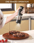 Set 6-Level CIRCLE JOY Electric Salt and Pepper Grinder Rechargeable Salt and Pepper Mills with External Adjustable
