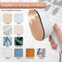 Mini Steam Iron, 970W Portable Steamer for Clothes, 180° Rotatable Handheld Steamer for Home Travel (White)