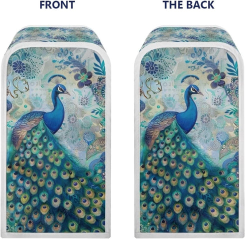 Peacock Can Opener Cover for Kitchen Appliance, Dust Cover for Electric Can Opener, Boho Home Decor