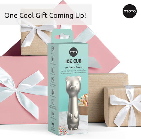 OTOTO Ice Cub Bear Ice Cream Scoop - Cool Kitchen Gadgets, White Elephant Gifts, Cute Kitchen Accessories, Funny Gifts