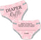 Big Dot of Happiness Pink Winter Wonderland - Diaper Shaped Raffle Ticket