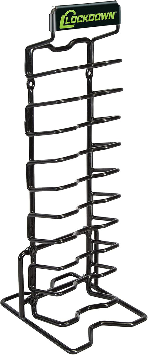 Lockdown Magazine Rack, Vinyl Coating and Steel Frame for Gun Vault Organization
