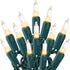 Meteds Christmas Lights 50 Count Clear Mini Lights Green Wire UL Certified